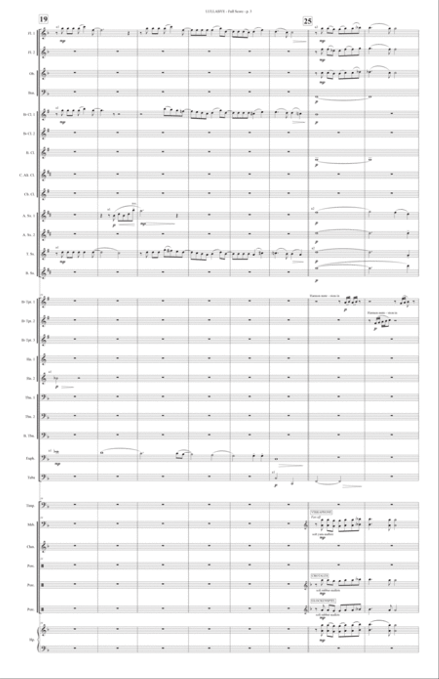 Lullabye (goodnight, My Angel) Concert Band scores gallery preview page 5