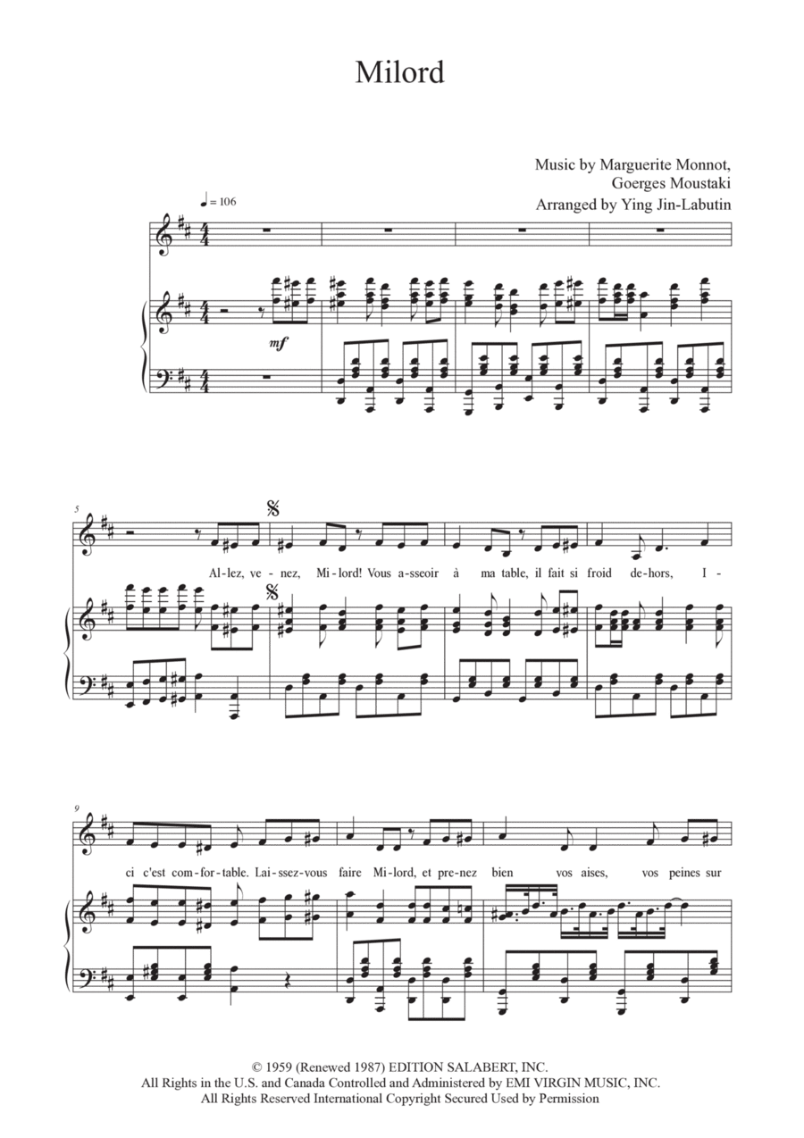 Milord Voice scores gallery preview page 1