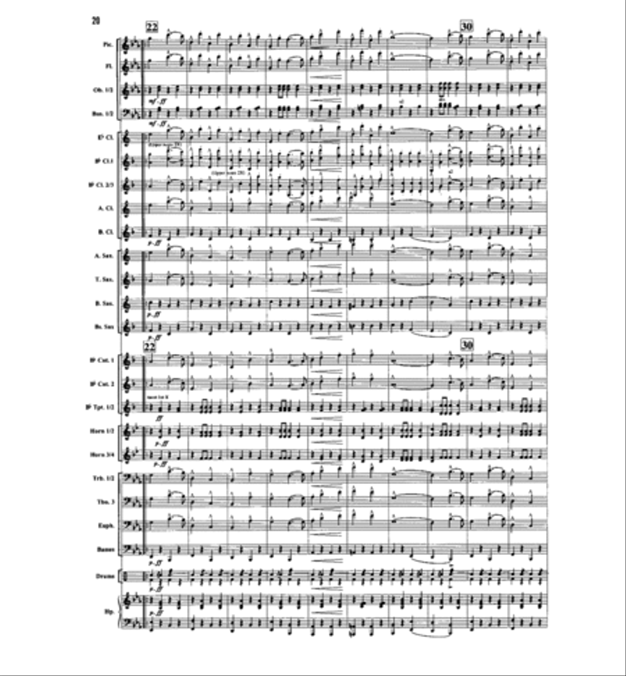 The Stars and Stripes Forever Concert Band scores gallery preview page 4