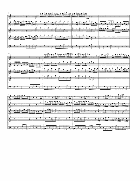 Brandenburg concerto no.2, BWV 1047 (arrangement for 5 recorders)