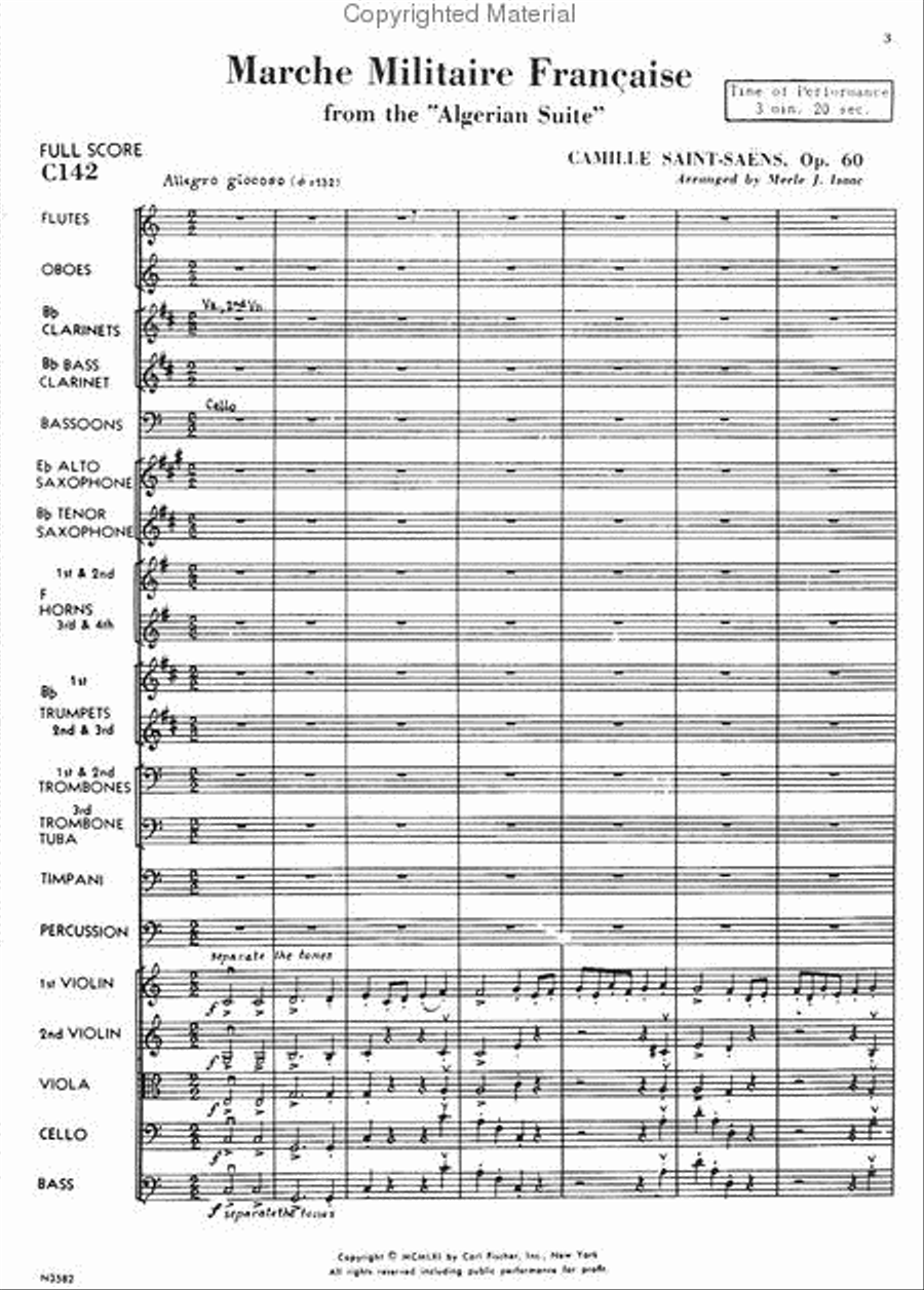 March Militaire Française March Militaire Française Orchestra scores gallery preview page 2