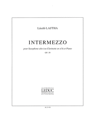 Intermezzo Op.59 (saxophone-alto & Piano)