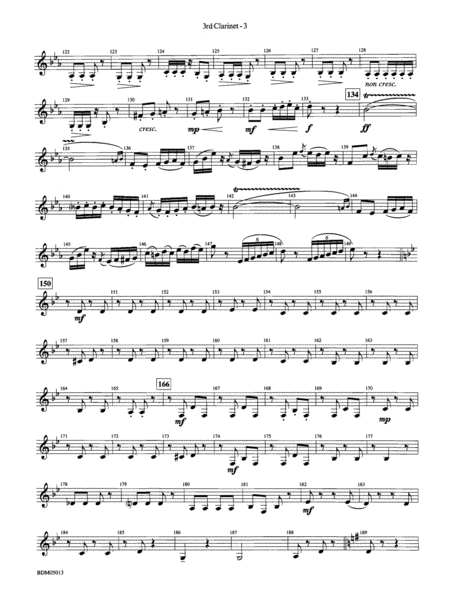 Pineapple Poll (Suite from the Ballet): 3rd B-flat Clarinet