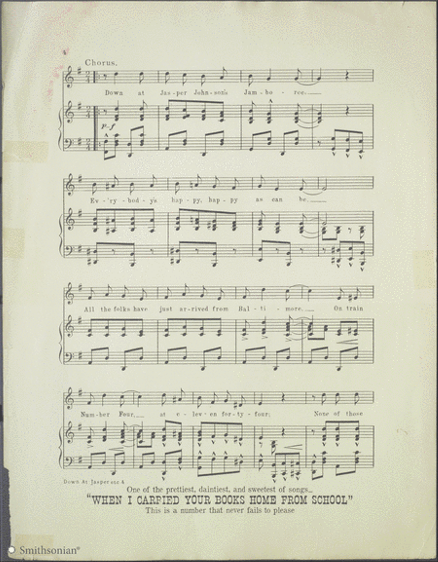 Down at Jasper Johnson's Jamboree Piano, Vocal scores gallery preview page 4