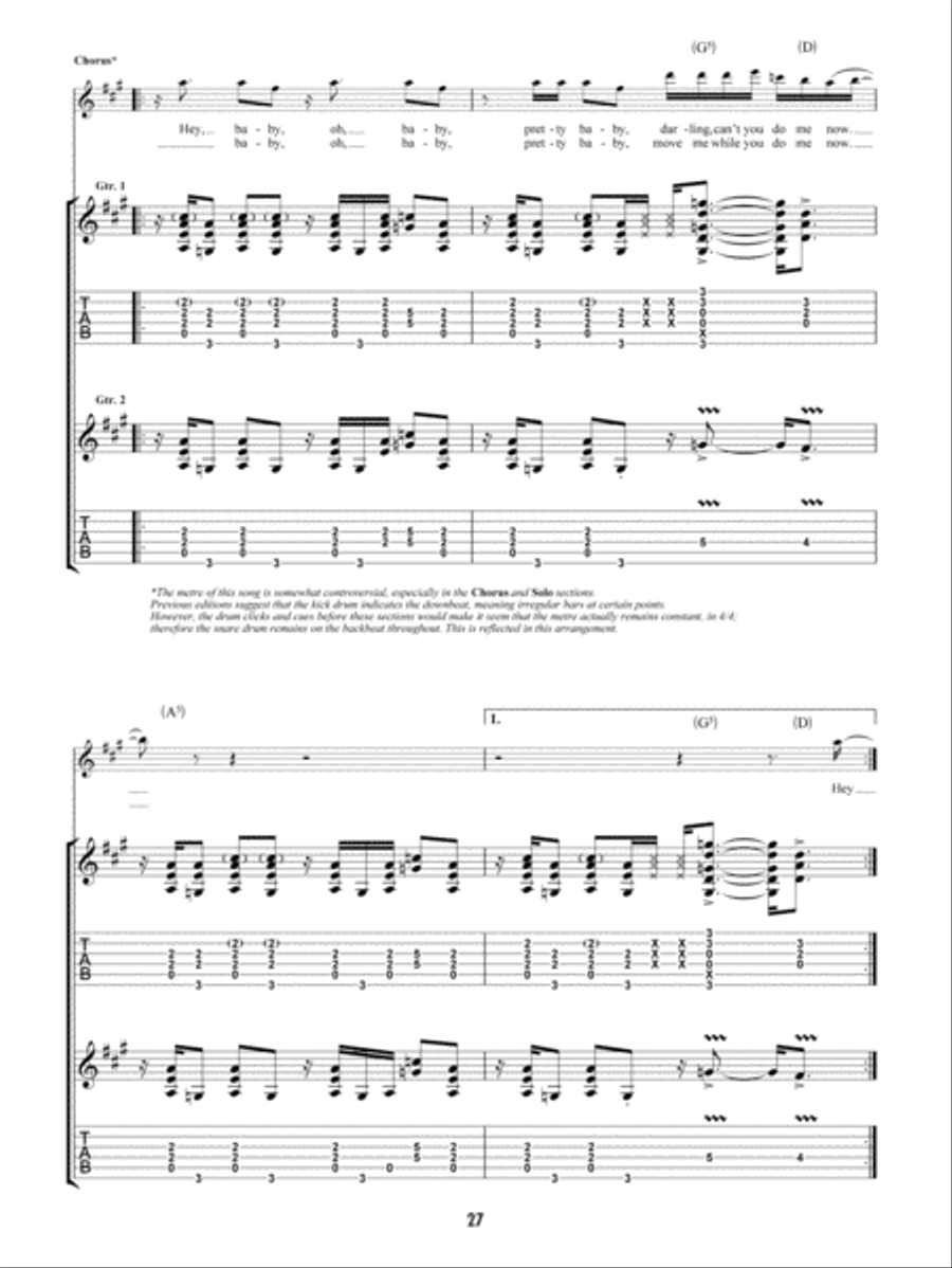 Black Dog Guitar Tablature scores gallery preview page 4