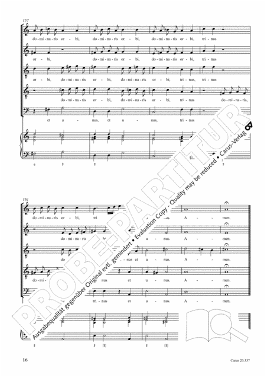 Aufer immensam, aufer, Deus SATTB scores gallery preview page 16