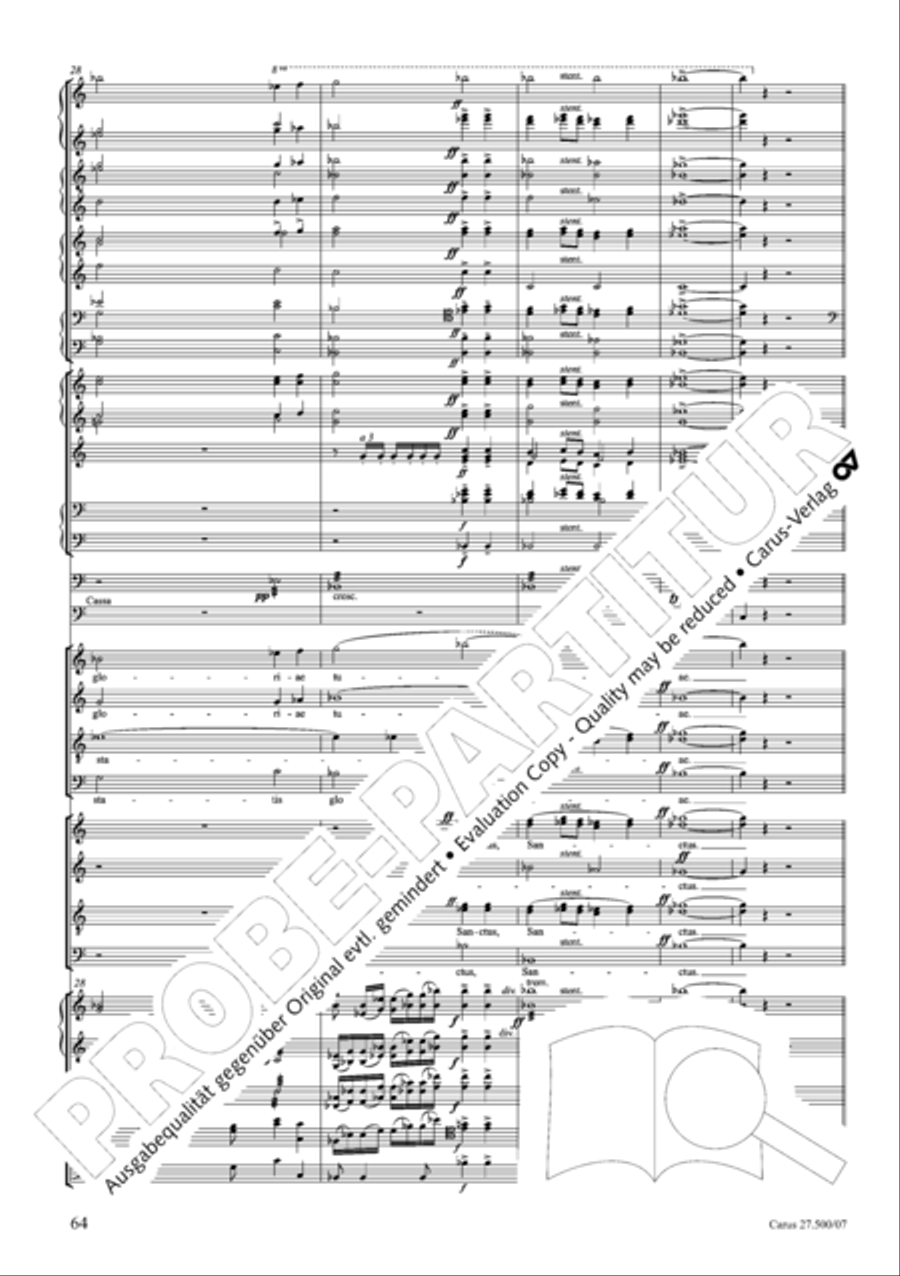 Quattro pezzi sacri Orchestra scores gallery preview page 65