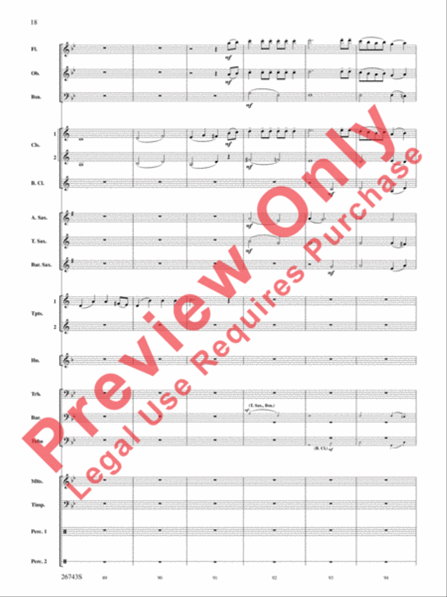 A Day at Disneyland Concert Band scores gallery preview page 19