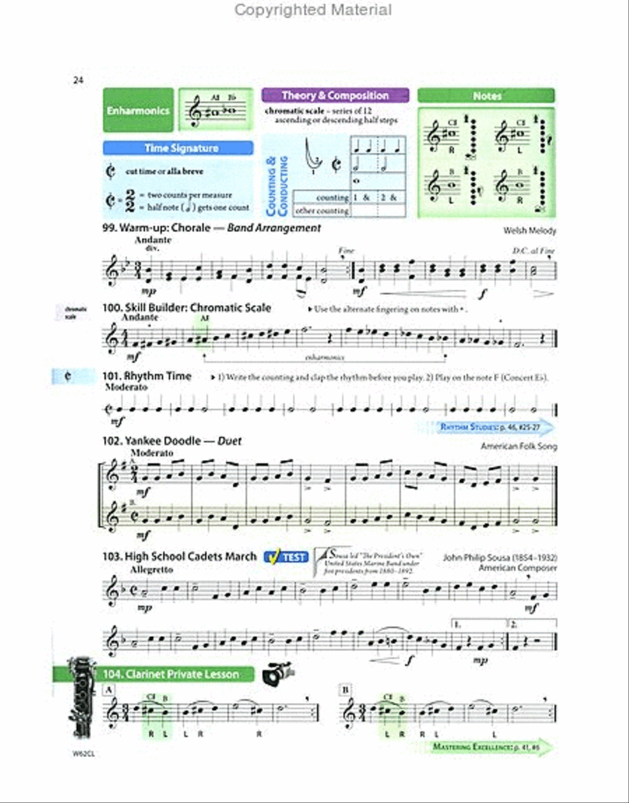 Tradition of Excellence Book 2 - Bb Clarinet Concert Band Methods scores gallery preview page 6