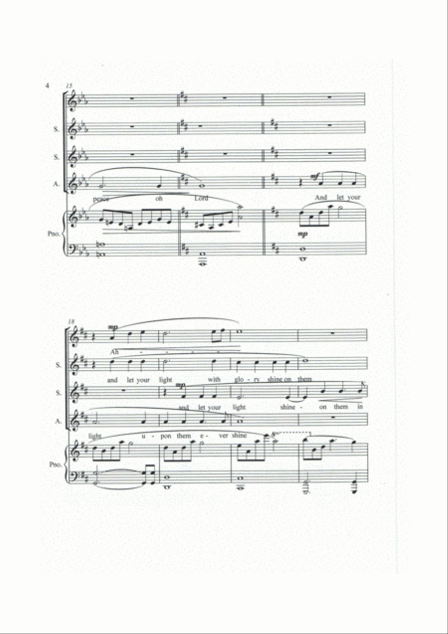 Eternal Peace Choir scores gallery preview page 4