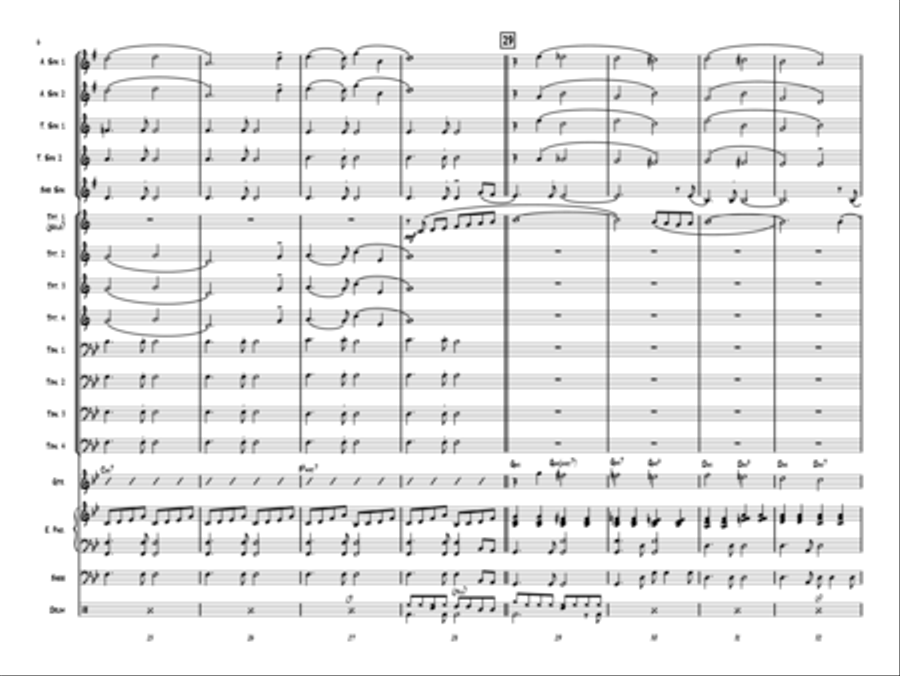 O Holy Night Jazz Ensemble scores gallery preview page 5
