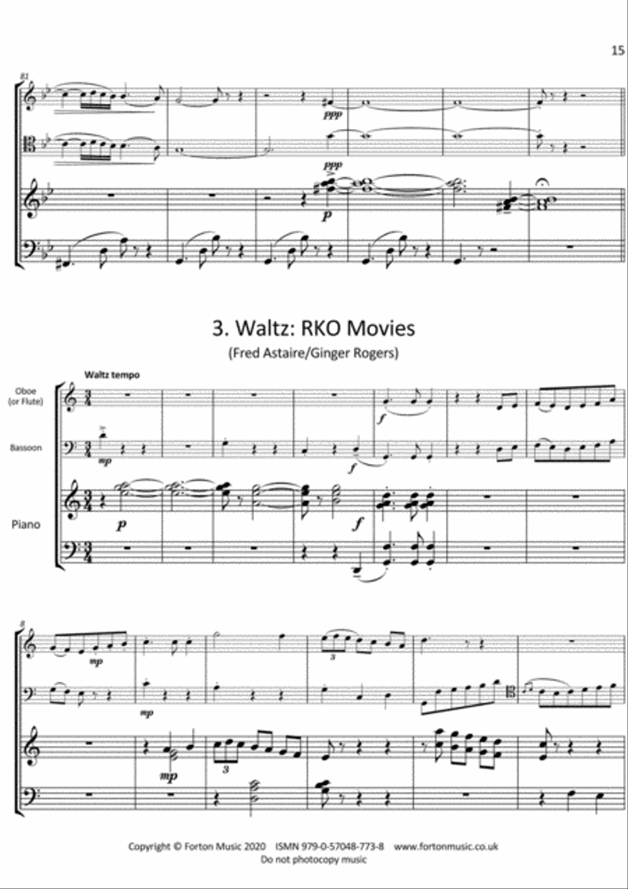 Three Cinematic Sketches Bassoon scores gallery preview page 5
