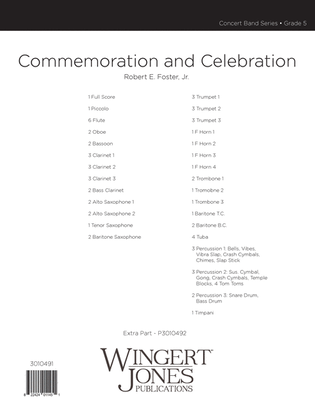 Book cover for Commemoration and Celebration - Full Score