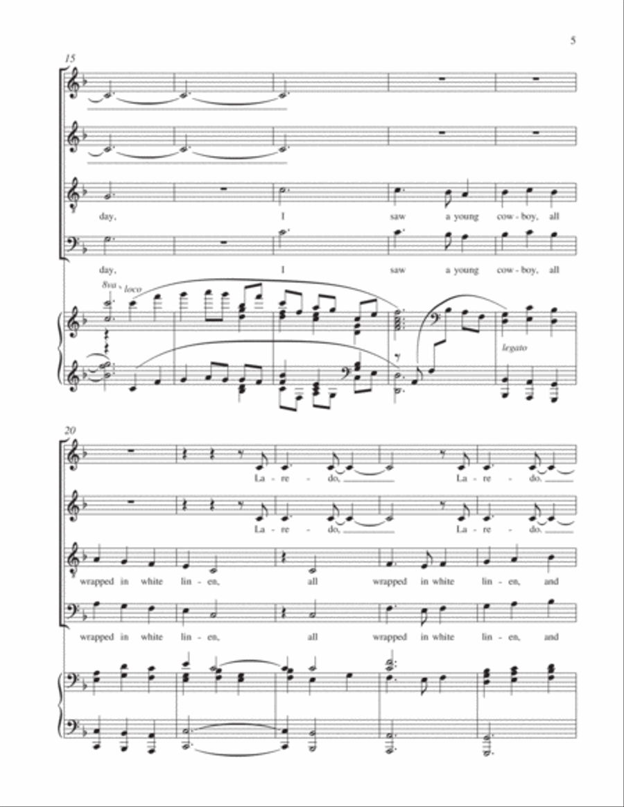 Streets of Laredo 4-Part scores gallery preview page 4