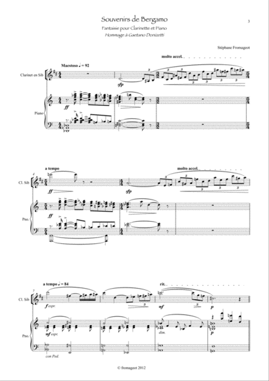 Souvenirs de Bergamo Woodwind Duet scores gallery preview page 3