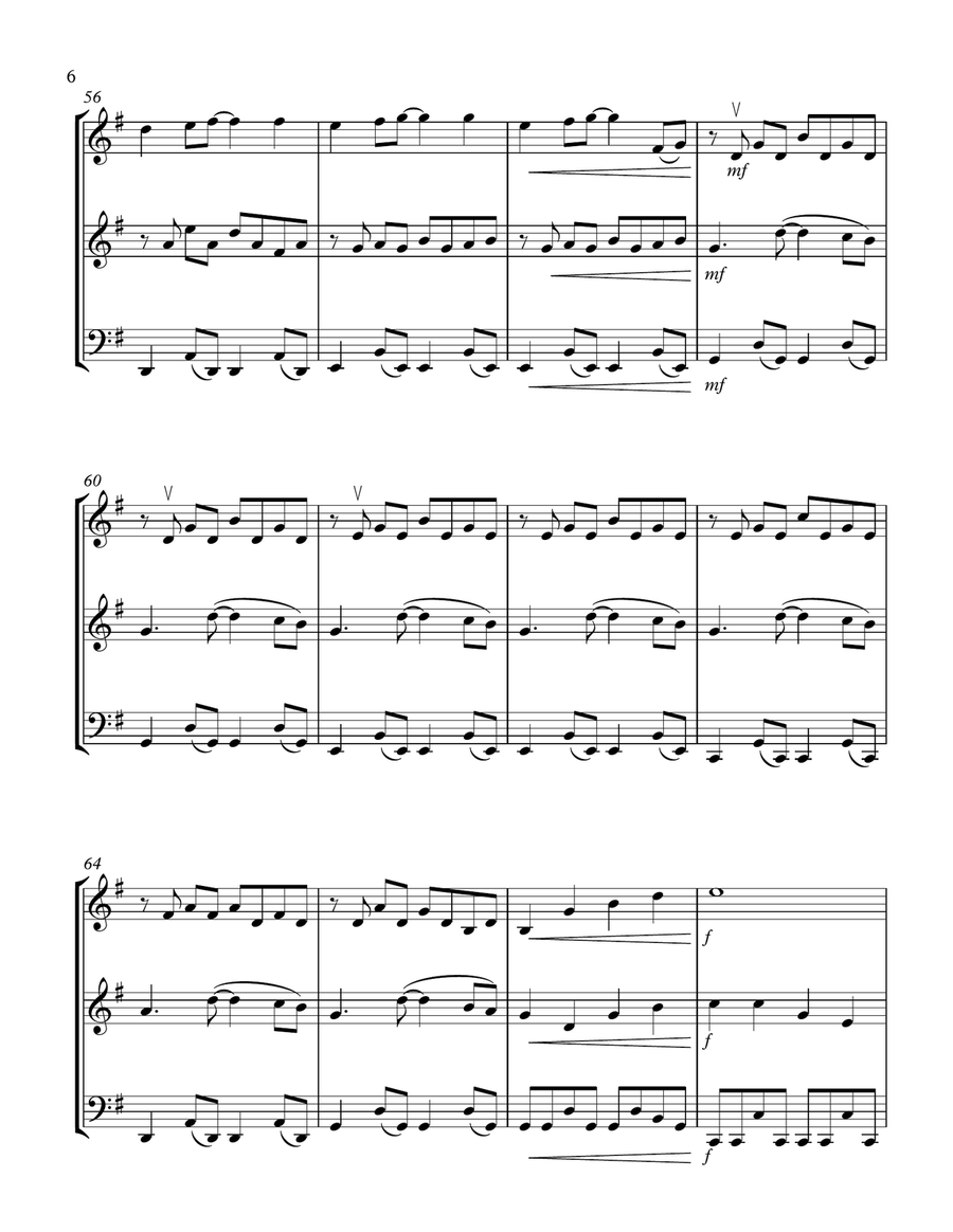 Every Breath You Take String Trio scores gallery preview page 6
