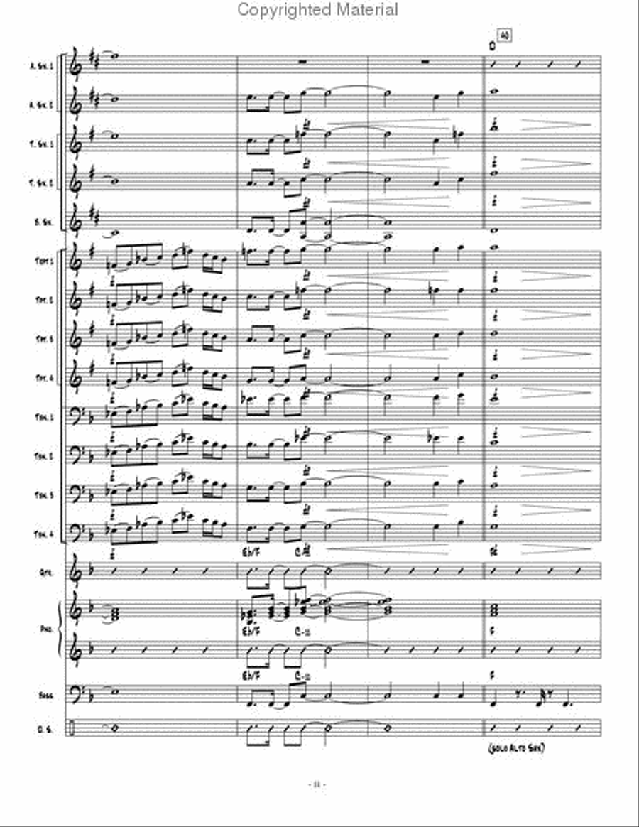 On The Road Jazz Ensemble scores gallery preview page 12