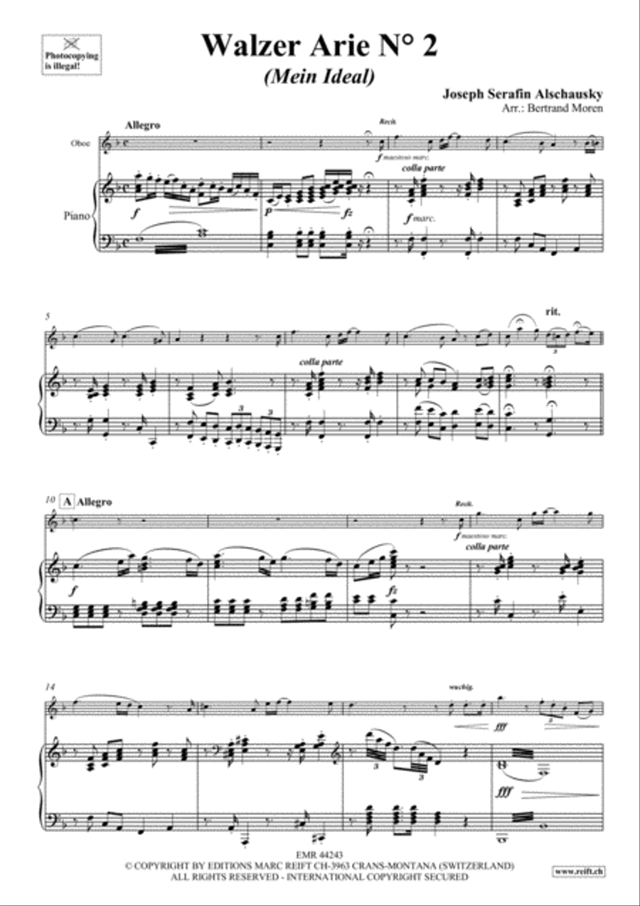 Walzer Arie No. 2 Piano Accompaniment scores gallery preview page 4