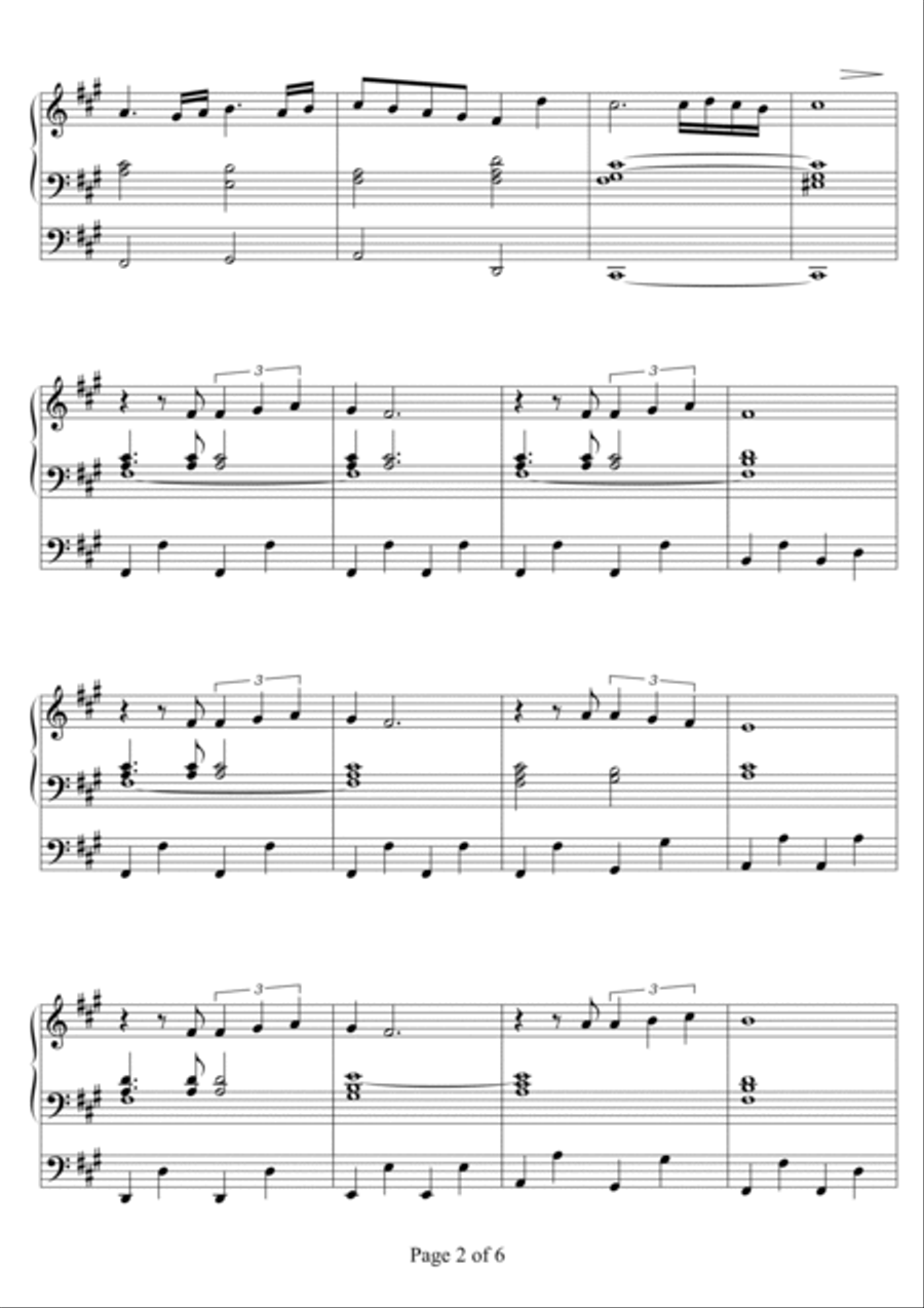 The Final Countdown Organ Solo scores gallery preview page 2