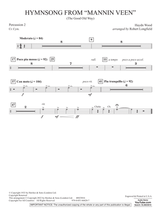 Hymnsong from "Mannin Veen" (arr. Robert Longfield) - Percussion 2