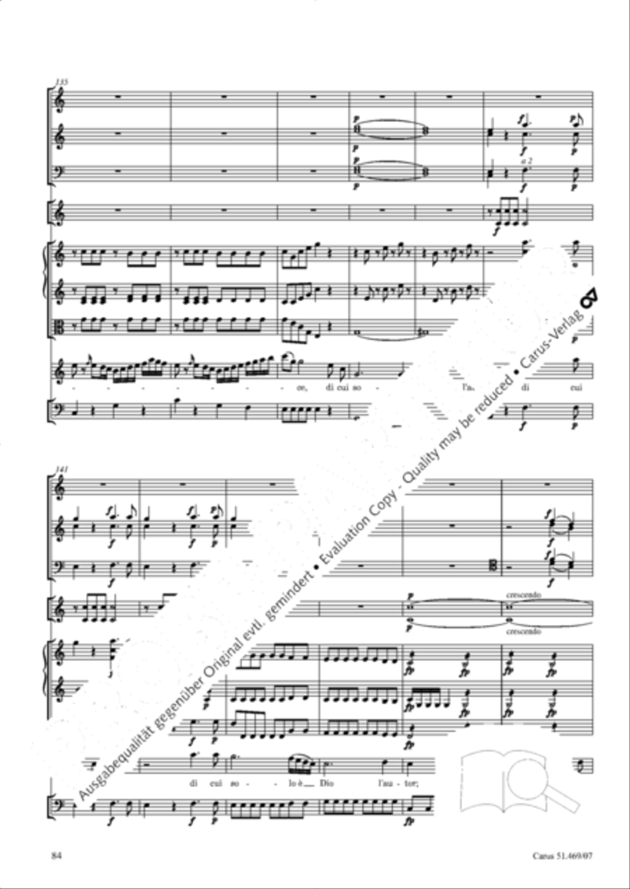 Davide penitente 4-Part scores gallery preview page 97