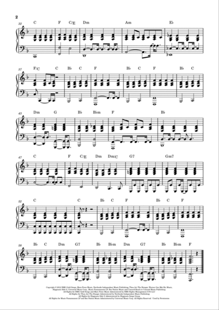 When I Was Your Man Piano scores gallery preview page 6