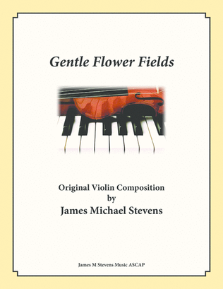 Book cover for Gentle Flower Fields - Violin & Piano
