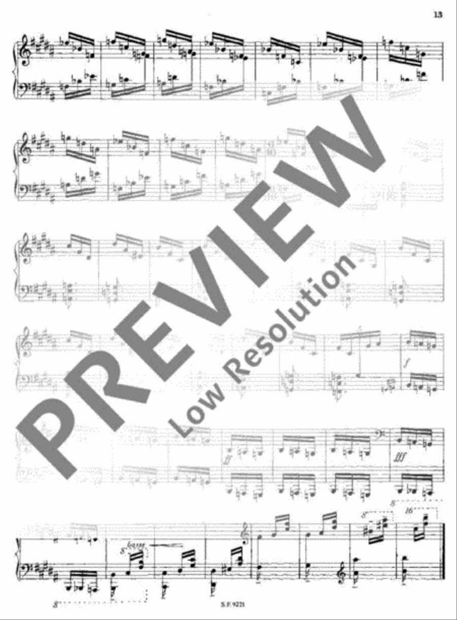 6 Préludes Piano Solo scores gallery preview page 14