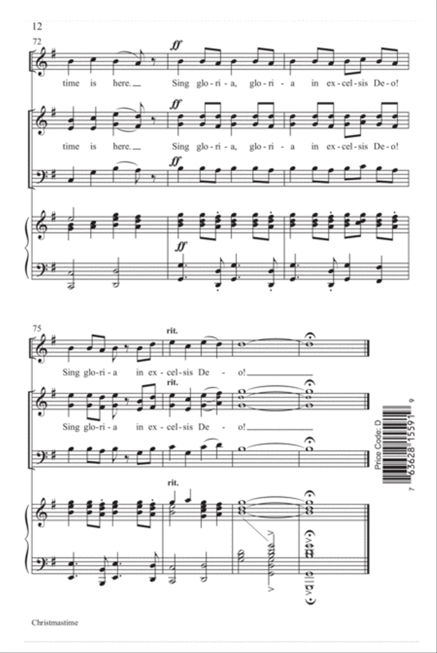 Christmastime Christmastime 3-Part scores gallery preview page 13