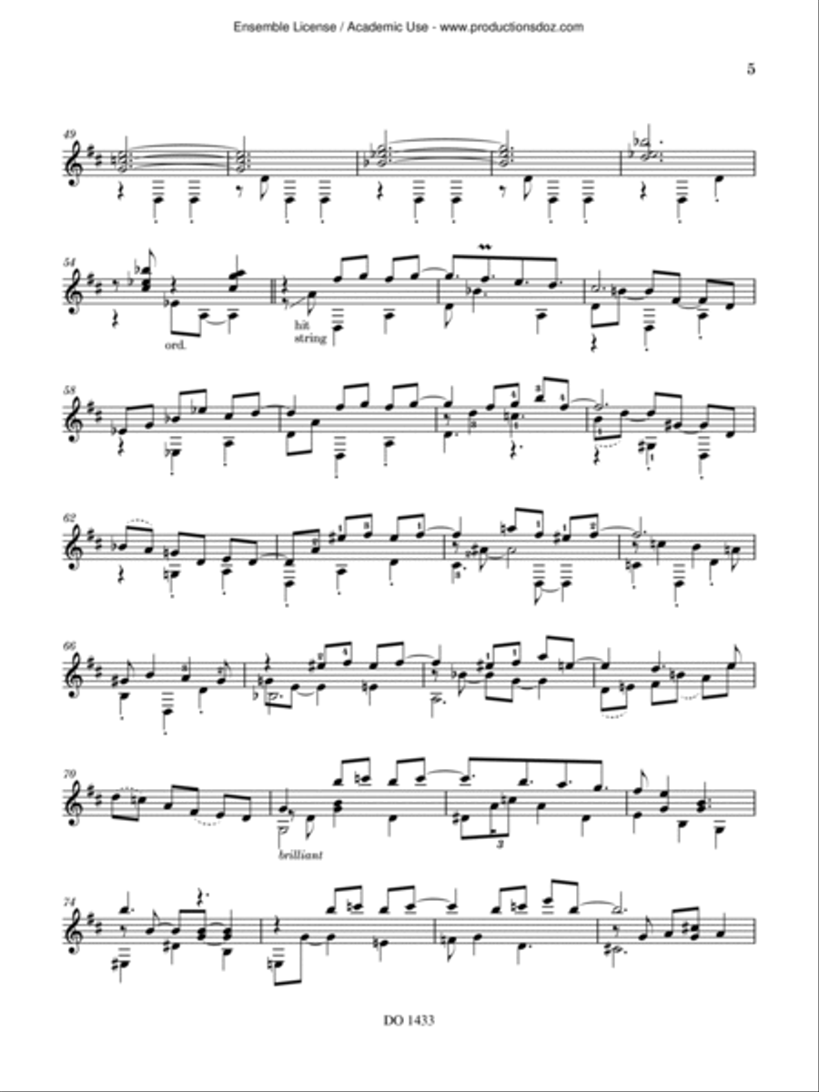 Anido's Portrait Classical Guitar scores gallery preview page 5