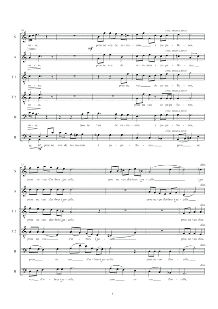 Bon missatge Bon missatge 4-Part scores gallery preview page 6