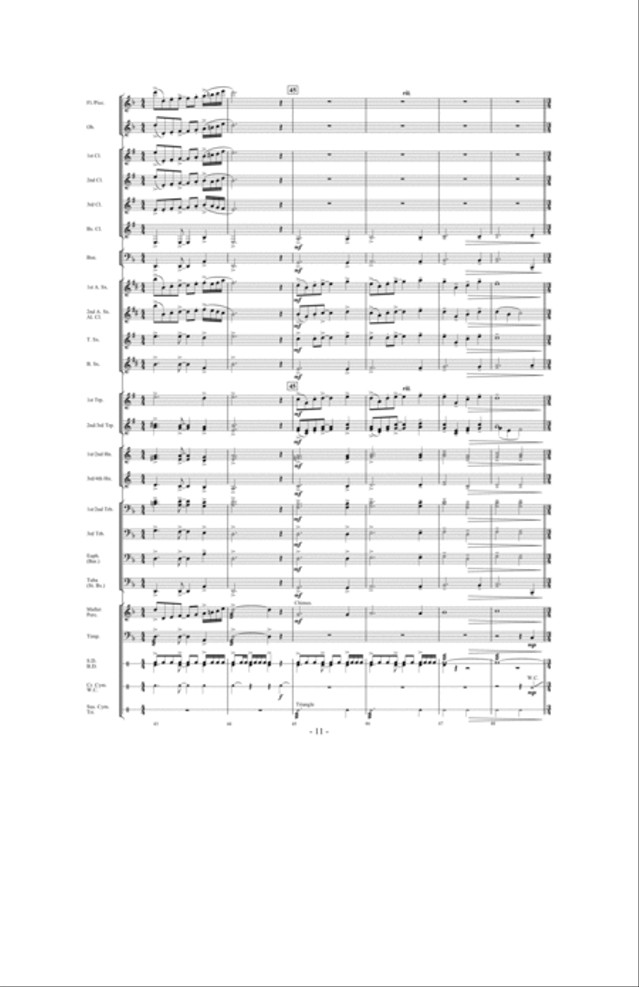 Canticle of the Saints Concert Band scores gallery preview page 10
