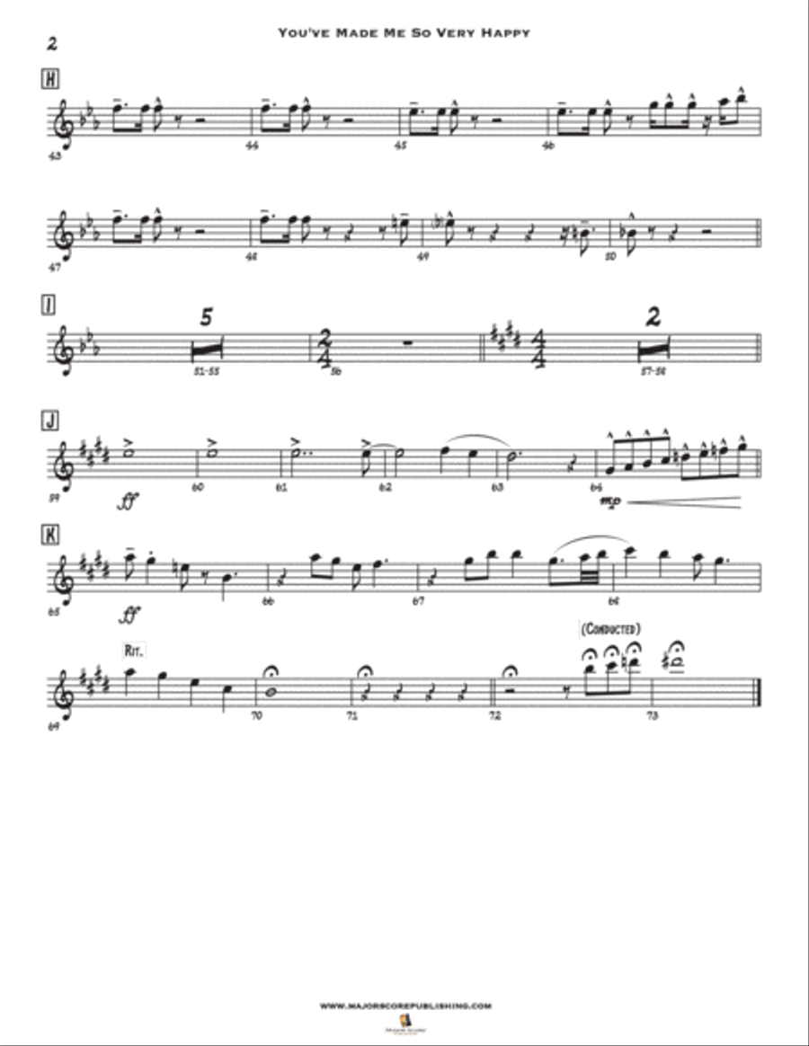 You've Made Me So Very Happy Tenor Saxophone scores gallery preview page 3