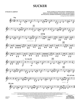 Sucker (arr. Paul Murtha) - Bb Bass Clarinet
