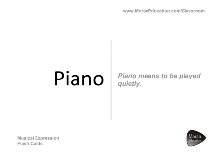 Musical Expression Flash Cards