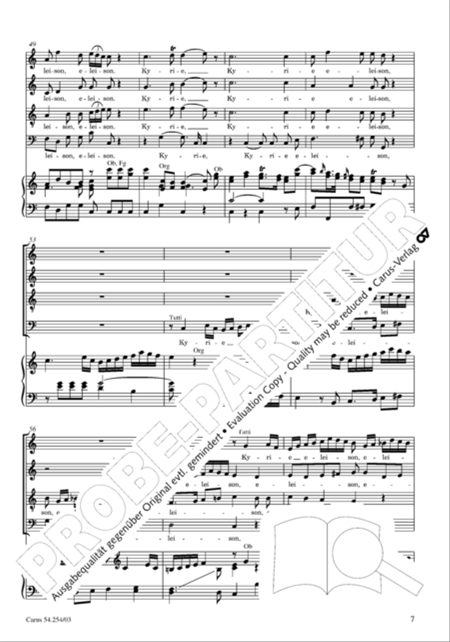 Missa Sancti Hieronymi 4-Part scores gallery preview page 8