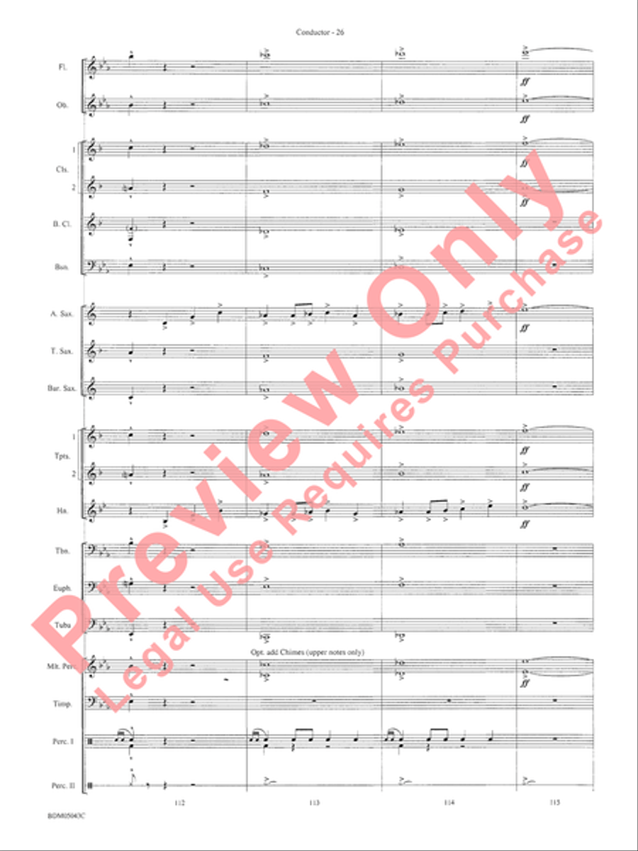 Abaco Overture Concert Band Methods scores gallery preview page 30