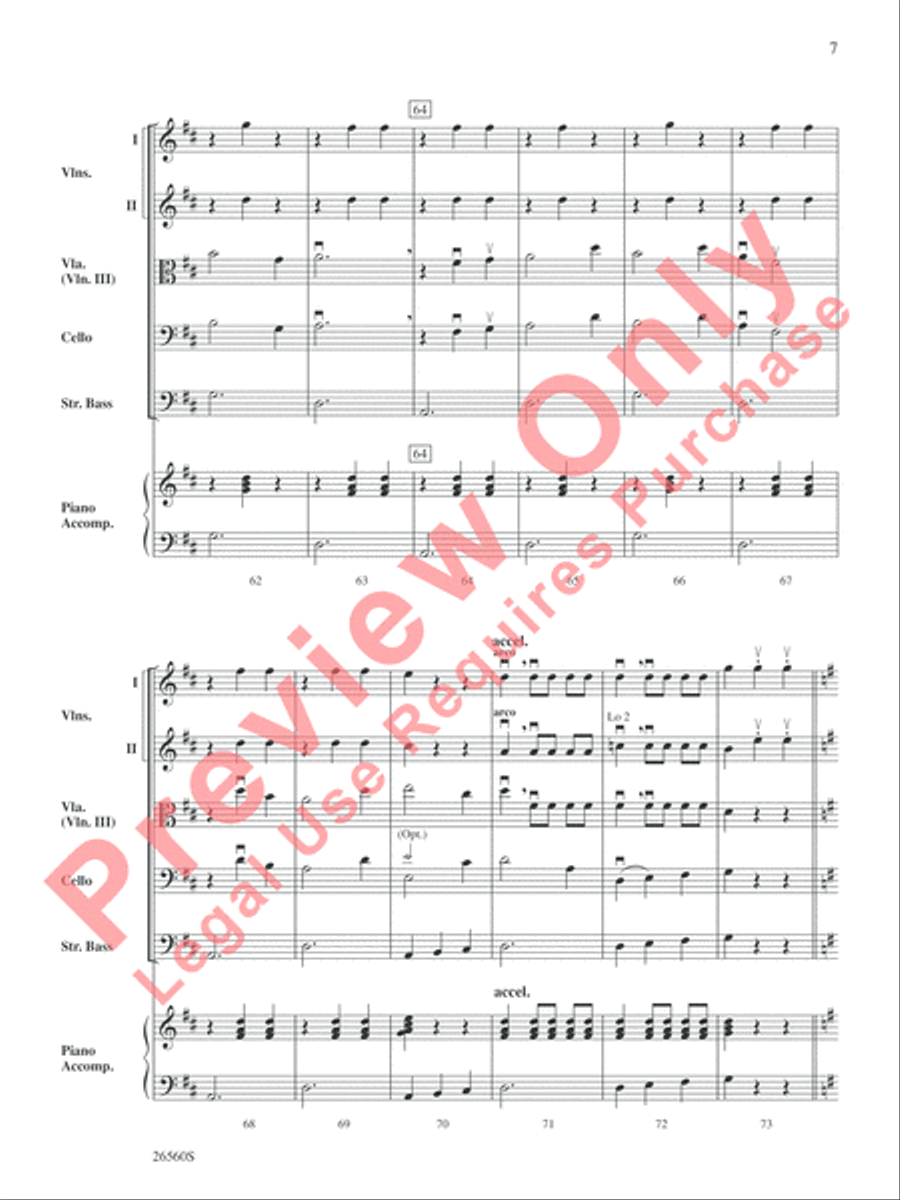 A Merry-achi Christmas String Orchestra scores gallery preview page 8