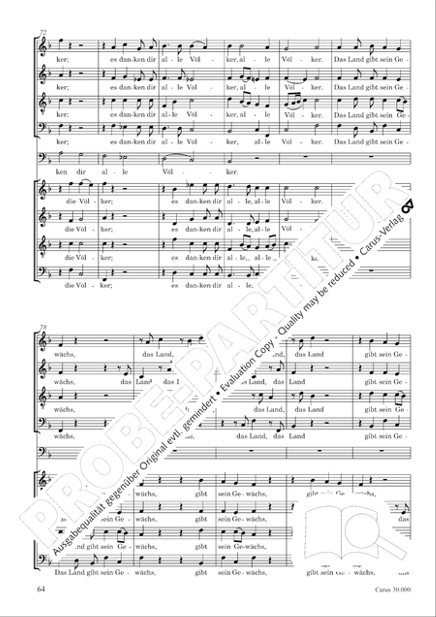 J.L. Bach: The complete motets Choir scores gallery preview page 71