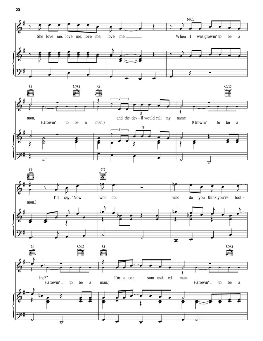 Loves Me Like A Rock Loves Me Like A Rock Piano, Vocal, Guitar scores gallery preview page 3
