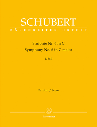 Book cover for Symphony, No. 6 C major D 589