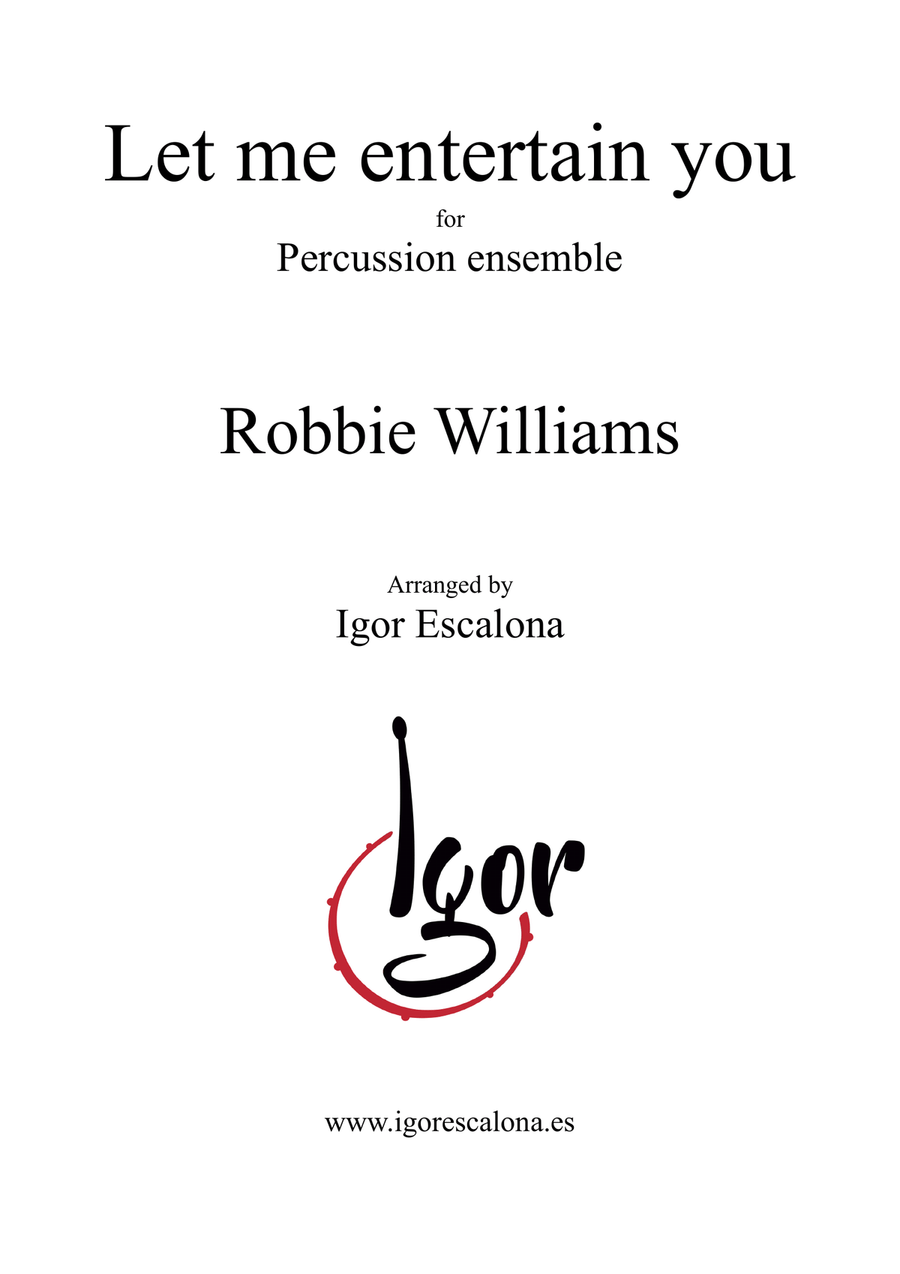 Let Me Entertain You Let Me Entertain You Percussion Ensemble scores gallery preview page 2