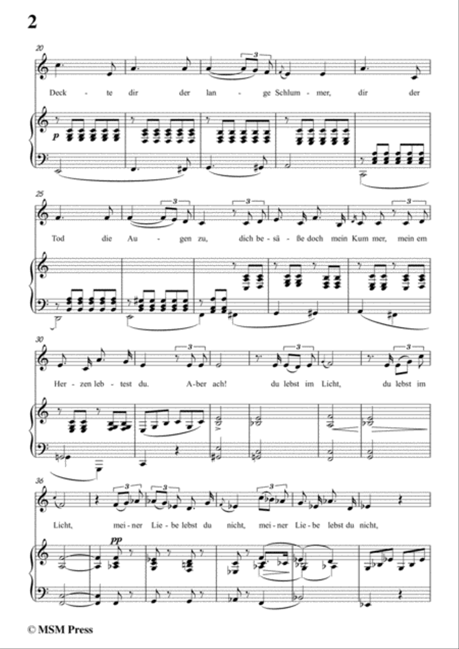Schubert-An Emma(3rd ver. published as Op.58 No.2),D.113,in C Major,for Voice&Pno Voice scores gallery preview page 4