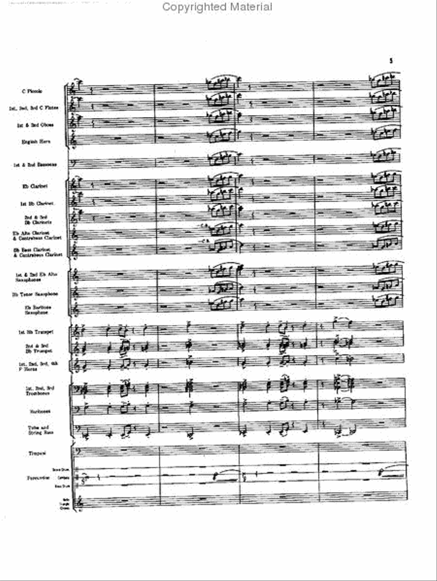 Caccia and Chorale Concert Band scores gallery preview page 4