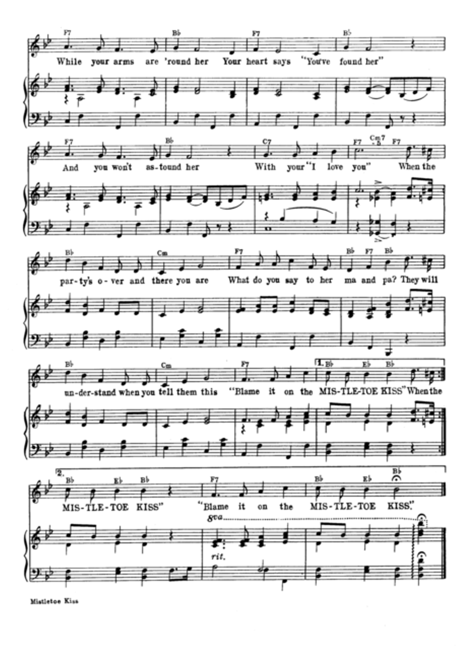 The Mistletoe Kiss The Mistletoe Kiss Voice scores gallery preview page 3
