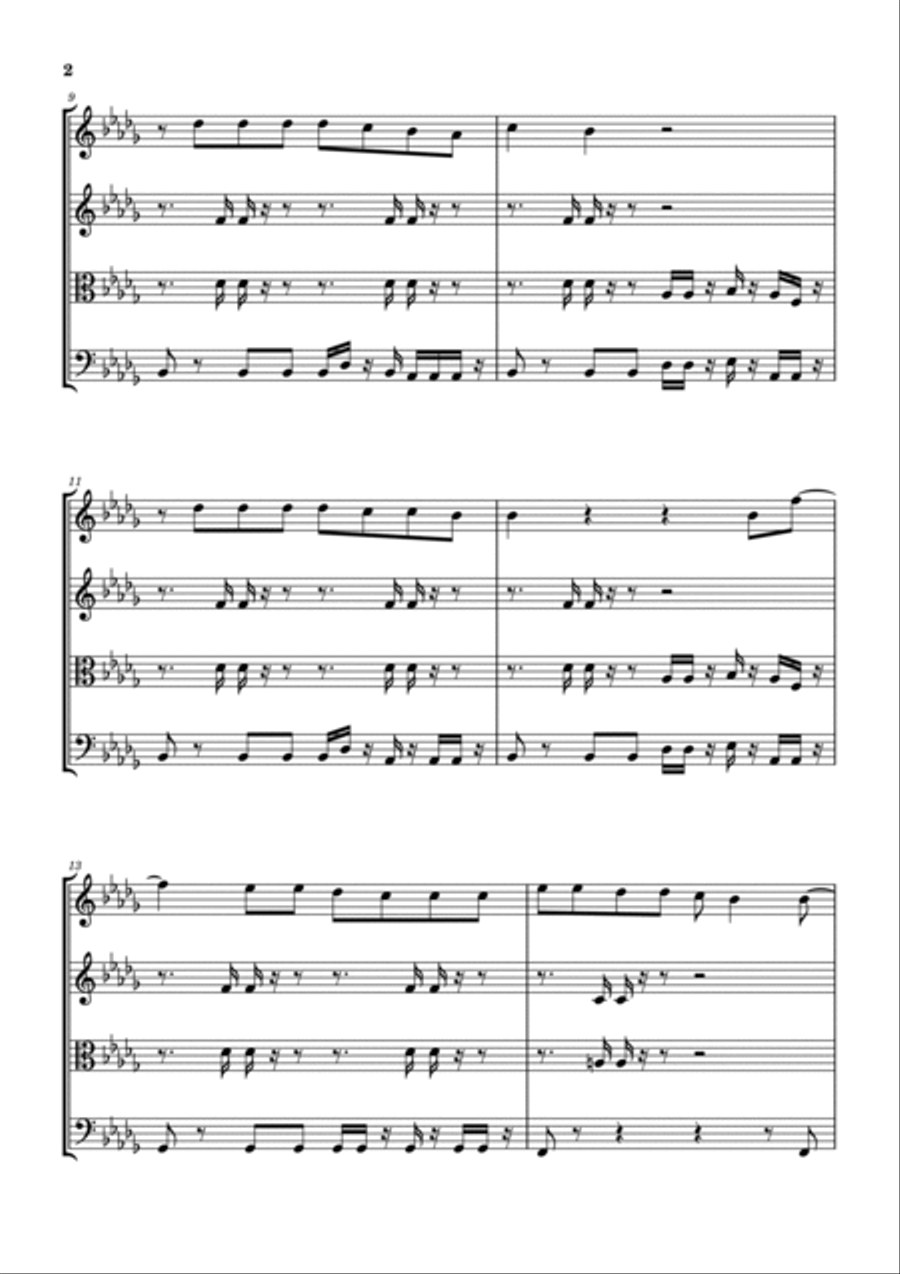Whiplash String Quartet scores gallery preview page 3
