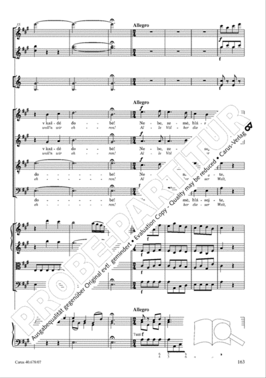 Missa pastoralis bohemica 4-Part scores gallery preview page 176