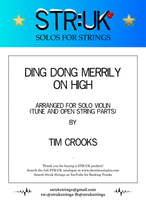 Book cover for Ding Dong Merrily On High (STR:UK Violin Solo)