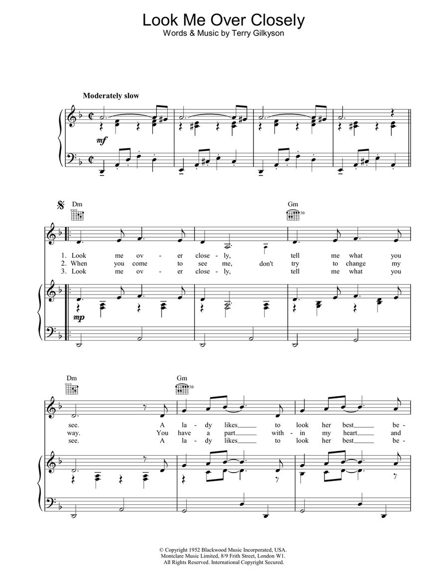 Look Me Over Closely Guitar scores gallery preview page 1