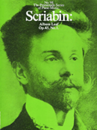 Book cover for Scriabin: Album Leaf Op.45, No.1 (No.98)